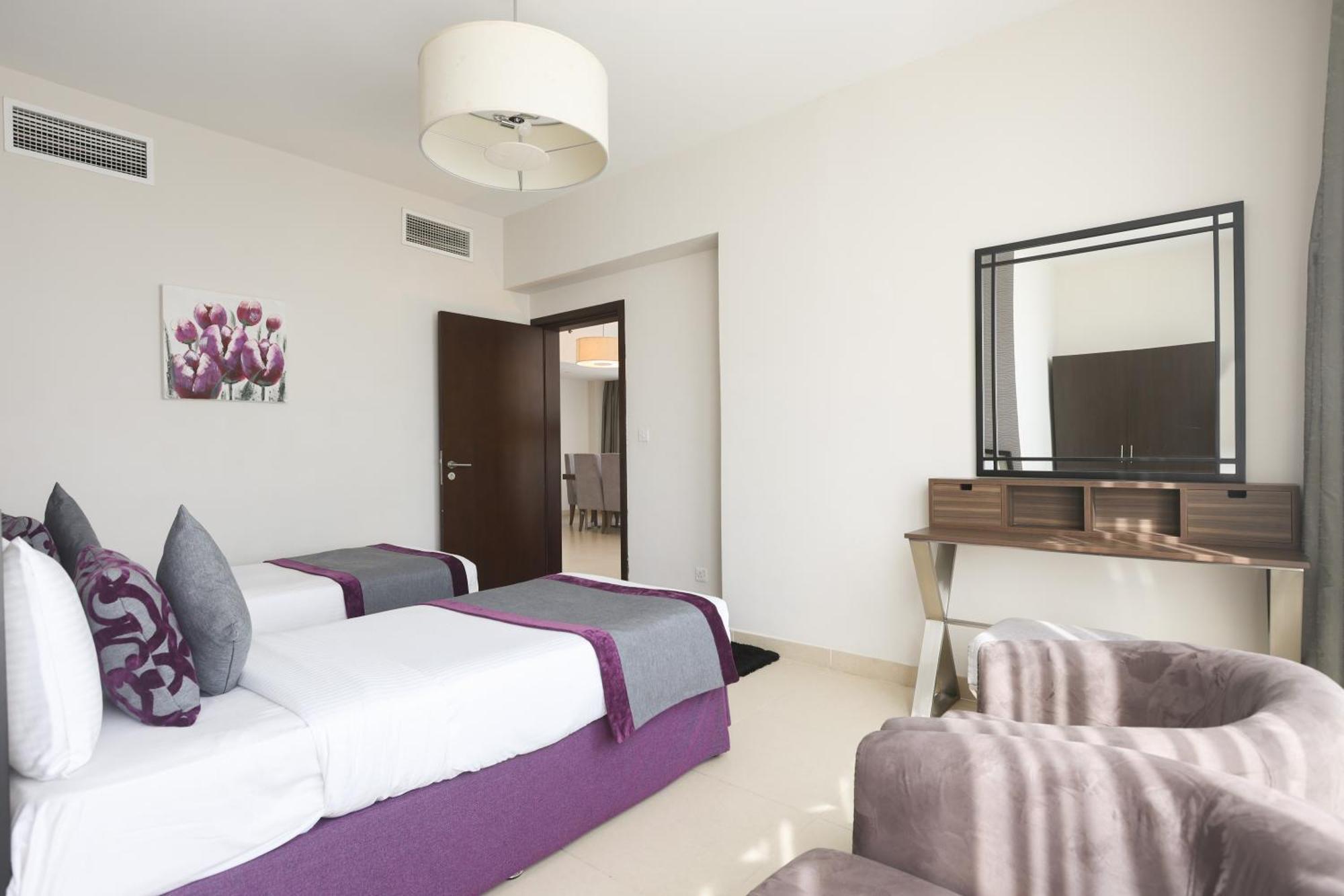 ナシマ タワー ホテル アパートメント ドバイ エクステリア 写真 A bedroom at the hotel