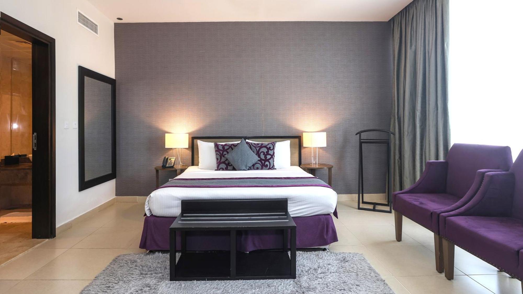 ナシマ タワー ホテル アパートメント ドバイ エクステリア 写真 A bedroom at the hotel